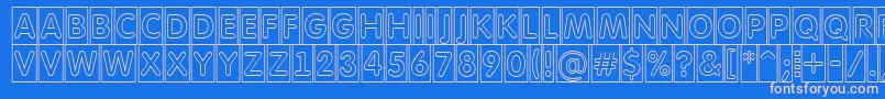 AFuturaroundttlcmotl Font – Pink Fonts on Blue Background