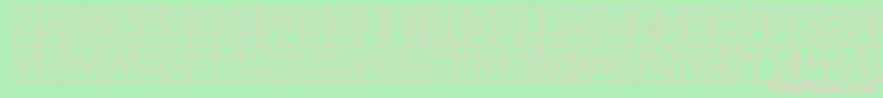 AFuturaroundttlcmotl Font – Pink Fonts on Green Background