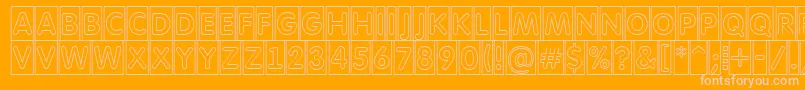 AFuturaroundttlcmotl Font – Pink Fonts on Orange Background