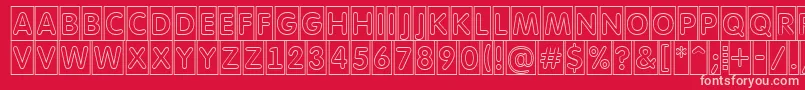 AFuturaroundttlcmotl Font – Pink Fonts on Red Background