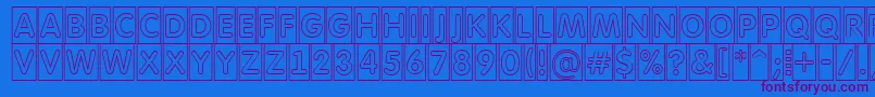 AFuturaroundttlcmotl Font – Purple Fonts on Blue Background
