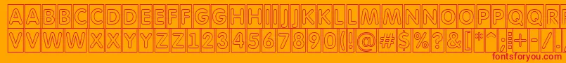 AFuturaroundttlcmotl Font – Red Fonts on Orange Background