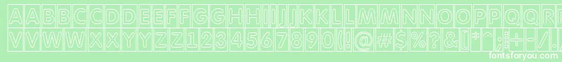 AFuturaroundttlcmotl Font – White Fonts on Green Background