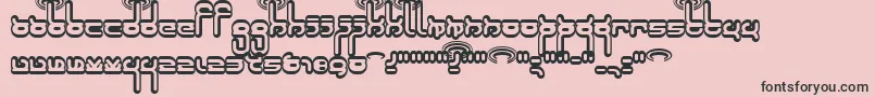 Robokid ffy Font – Black Fonts on Pink Background