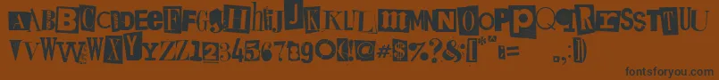 Kings Font – Black Fonts on Brown Background