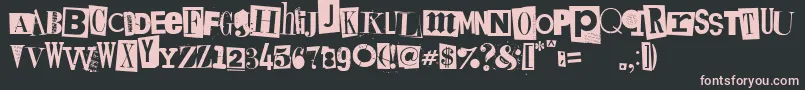 Kings Font – Pink Fonts on Black Background