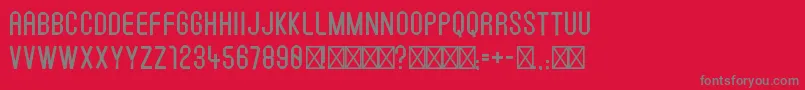 BatonSans Font – Gray Fonts on Red Background
