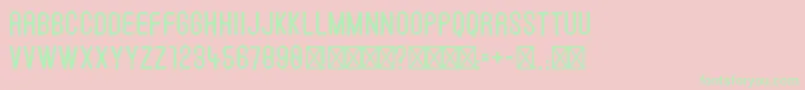 BatonSans Font – Green Fonts on Pink Background