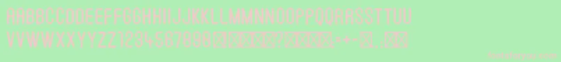 BatonSans Font – Pink Fonts on Green Background