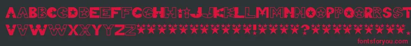 Teles Font – Red Fonts on Black Background