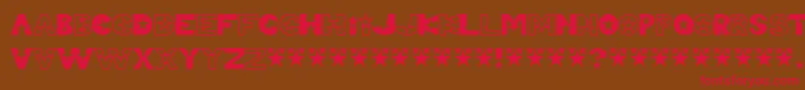 Teles Font – Red Fonts on Brown Background