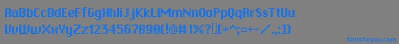 Czcionka Rpgsystem – niebieskie czcionki na szarym tle