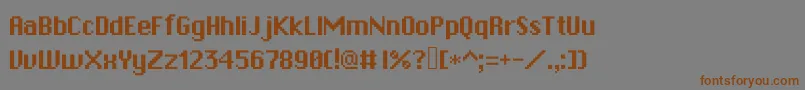 Rpgsystem Font – Brown Fonts on Gray Background