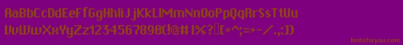 Rpgsystem Font – Brown Fonts on Purple Background