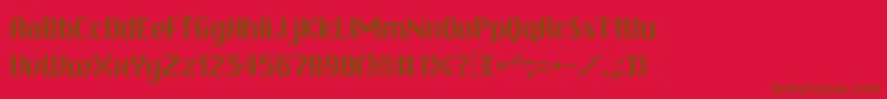 Police Rpgsystem – polices brunes sur fond rouge