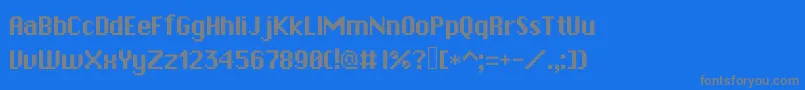 Czcionka Rpgsystem – szare czcionki na niebieskim tle