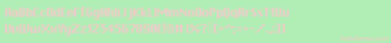 Rpgsystem Font – Pink Fonts on Green Background