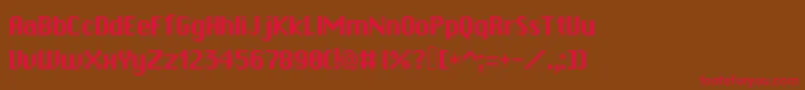 Rpgsystem Font – Red Fonts on Brown Background