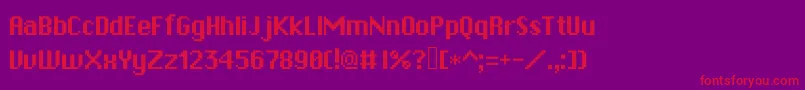 フォントRpgsystem – 紫の背景に赤い文字