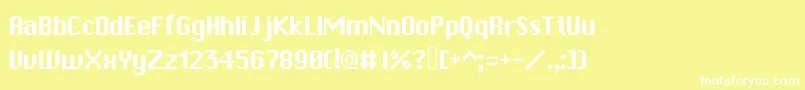 Rpgsystem Font – White Fonts on Yellow Background