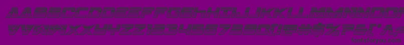 Więcej informacji o czcionce Transamericachromeital Czcionka Transamericachromeital – czarne czcionki na fioletowym tle