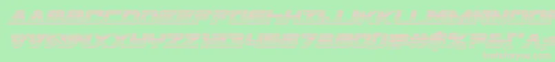 Transamericachromeital Font – Pink Fonts on Green Background