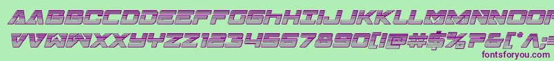 Transamericachromeital Font – Purple Fonts on Green Background