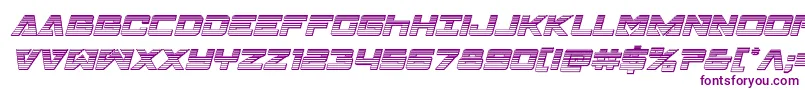 Шрифт Transamericachromeital – фиолетовые шрифты