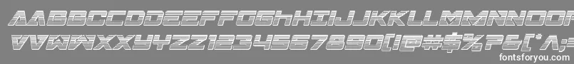 Transamericachromeital Font – White Fonts on Gray Background