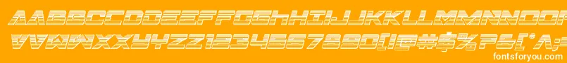 Transamericachromeital Font – White Fonts on Orange Background