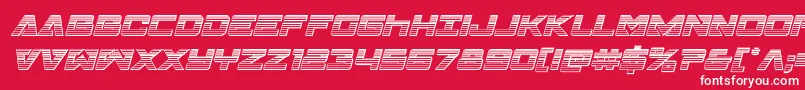 Transamericachromeital Font – White Fonts on Red Background