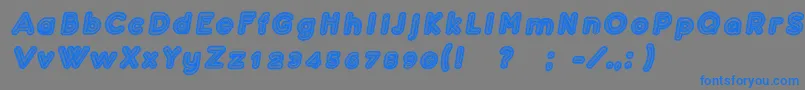 fuente ConfarreatioItalic – Fuentes Azules Sobre Fondo Gris