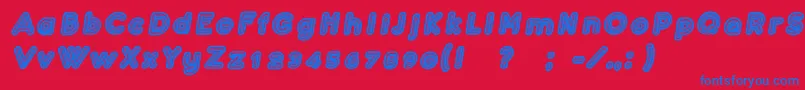 fuente ConfarreatioItalic – Fuentes Azules Sobre Fondo Rojo