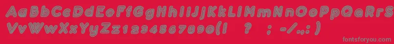 ConfarreatioItalic Font – Gray Fonts on Red Background