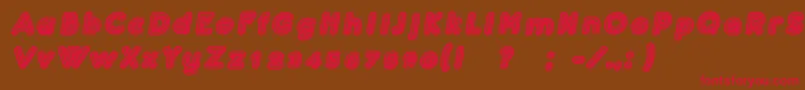 ConfarreatioItalic Font – Red Fonts on Brown Background