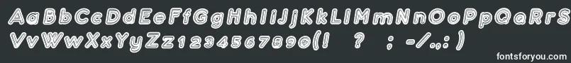 Шрифт ConfarreatioItalic – белые шрифты