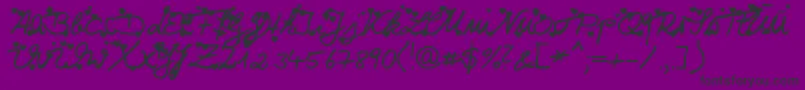 Iloveyou-Schriftart – Schwarze Schriften auf violettem Hintergrund