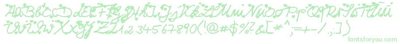 Iloveyou Font – Green Fonts