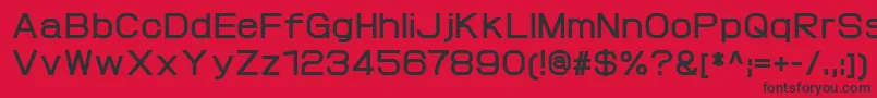 ProtofetBold Font – Black Fonts on Red Background