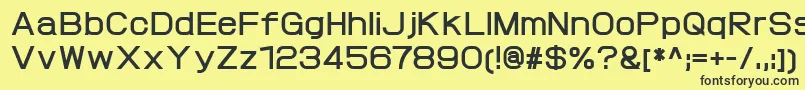 ProtofetBold Font – Black Fonts on Yellow Background