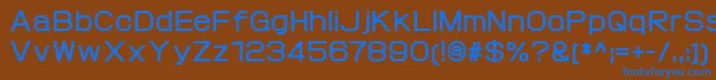 ProtofetBold Font – Blue Fonts on Brown Background