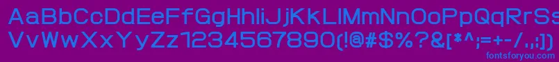 ProtofetBold-fontti – siniset fontit violetilla taustalla