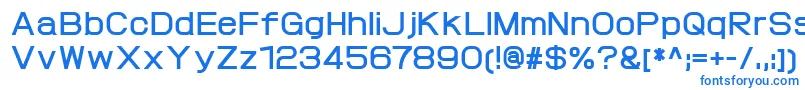 Шрифт ProtofetBold – синие шрифты на белом фоне