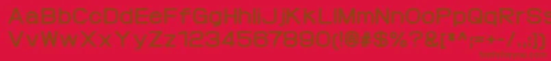 ProtofetBold Font – Brown Fonts on Red Background