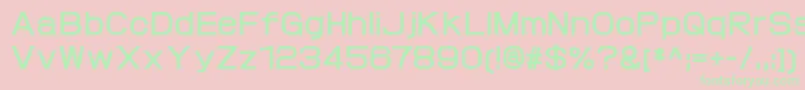 ProtofetBold Font – Green Fonts on Pink Background