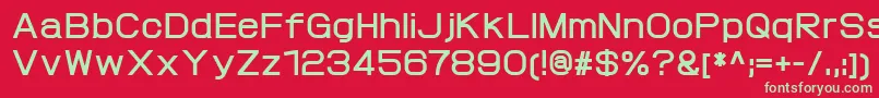 ProtofetBold Font – Green Fonts on Red Background