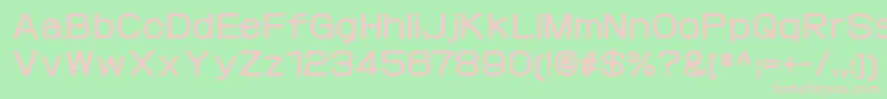 ProtofetBold Font – Pink Fonts on Green Background