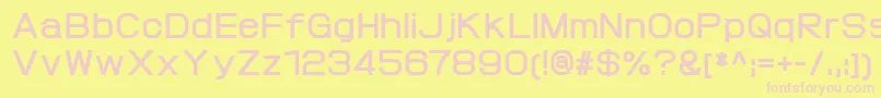 ProtofetBold Font – Pink Fonts on Yellow Background