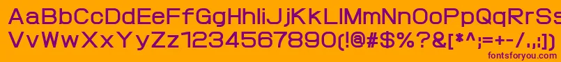 ProtofetBold Font – Purple Fonts on Orange Background
