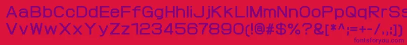 ProtofetBold Font – Purple Fonts on Red Background